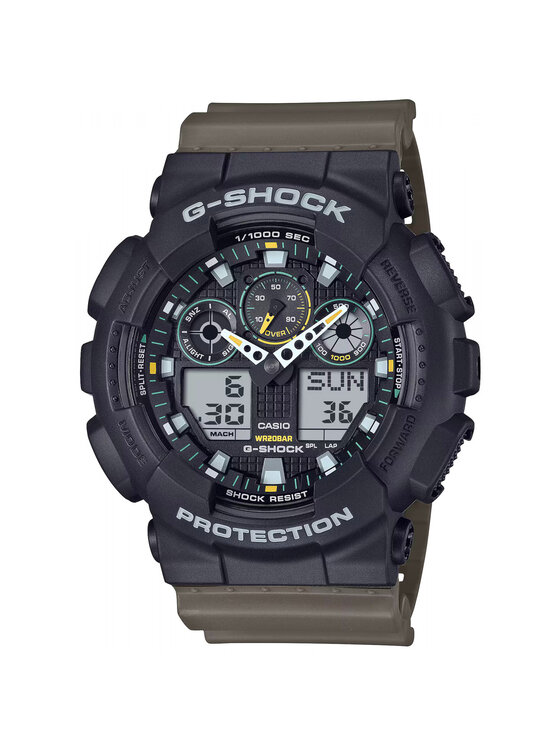 Casio Casio Hodinky GA-100TU-1A3ER Hnedá