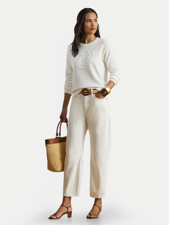 LAUREN RALPH LAUREN LAUREN RALPH LAUREN Светр 200P08805001 Білий Relaxed Fit