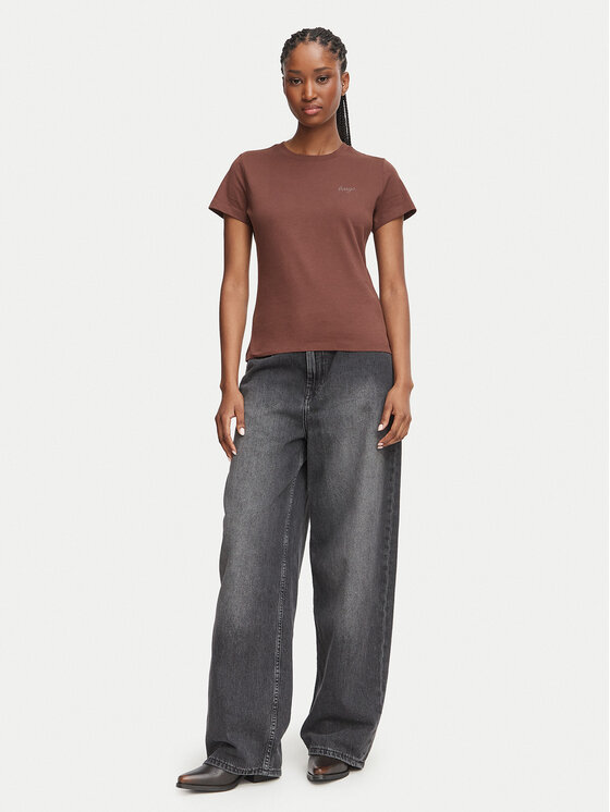 HUGO HUGO T-shirt Damatee_B 50575770 Smeđa Regular Fit