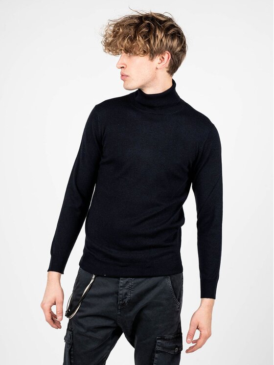 Xagon Xagon Sweter A22081 & ELV18 Granatowy Regular Fit