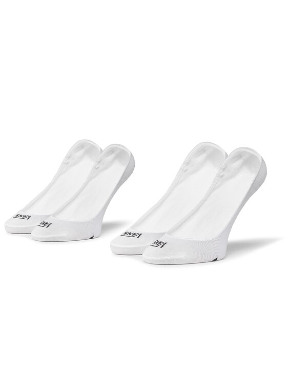 Vans Súprava 2 párov krátkych detských ponožiek Girly No Show VN0A33TIYB21 r.31.5-36 Biela