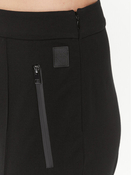 Weekend Max Mara Weekend Max Mara Текстилни панталони Goya 2357860433 Черен Straight Fit