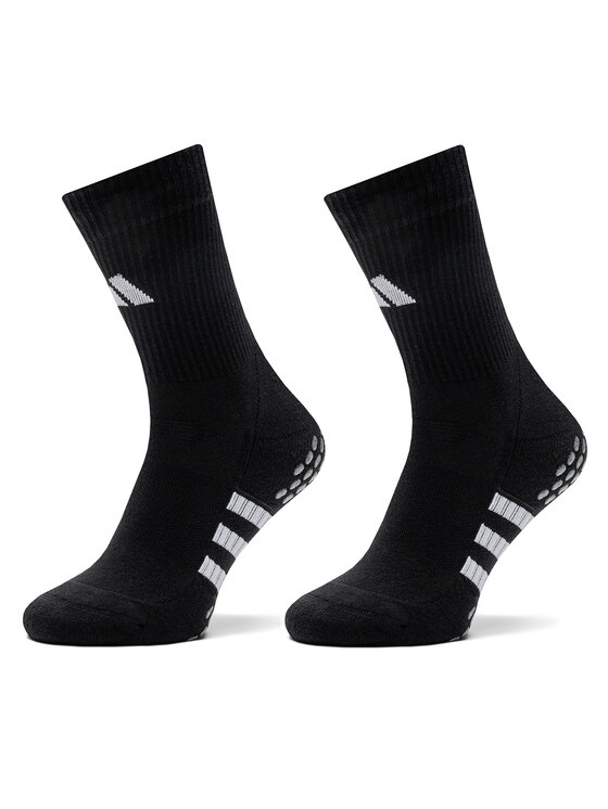 adidas Súprava 3 párov vysokých ponožiek unisex Performance Cushioned IP2645 Čierna