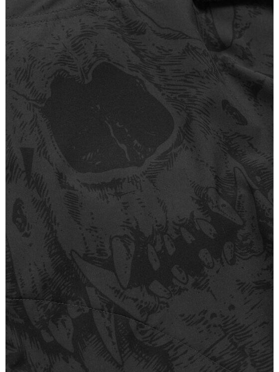 PITBULL PITBULL Szorty sportowe SKULL LOGO Szary Regular Fit
