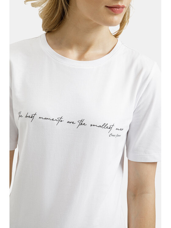 Cross Jeans Cross Jeans T-Shirt 56271-008 Biały