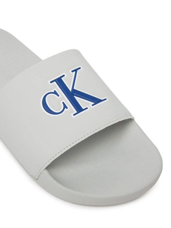 Calvin Klein Jeans Calvin Klein Jeans Şlapi Slide Jelly Mono Pu YM0YM01281 Gri