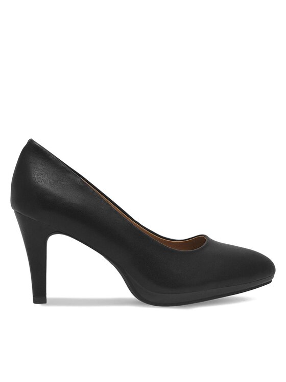 Pantofi cu toc subțire Clara Barson WYL2948-1 Negru