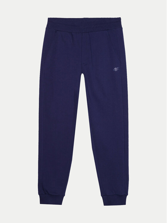 4F 4F Jogginghose 4FWSS24TTROM603 Dunkelblau Regular Fit
