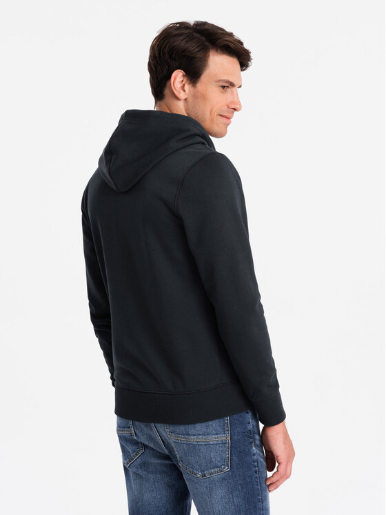 Ombre Ombre Mikina OM-SSBZ-0160 Černá Regular Fit