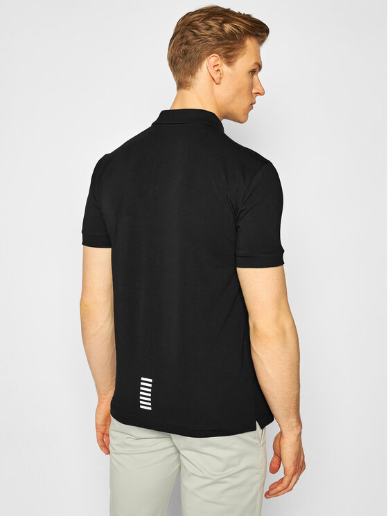 EA7 Emporio Armani EA7 Emporio Armani Тениска с яка и копчета 8NPF04 PJM5Z 1200 Черен Regular Fit