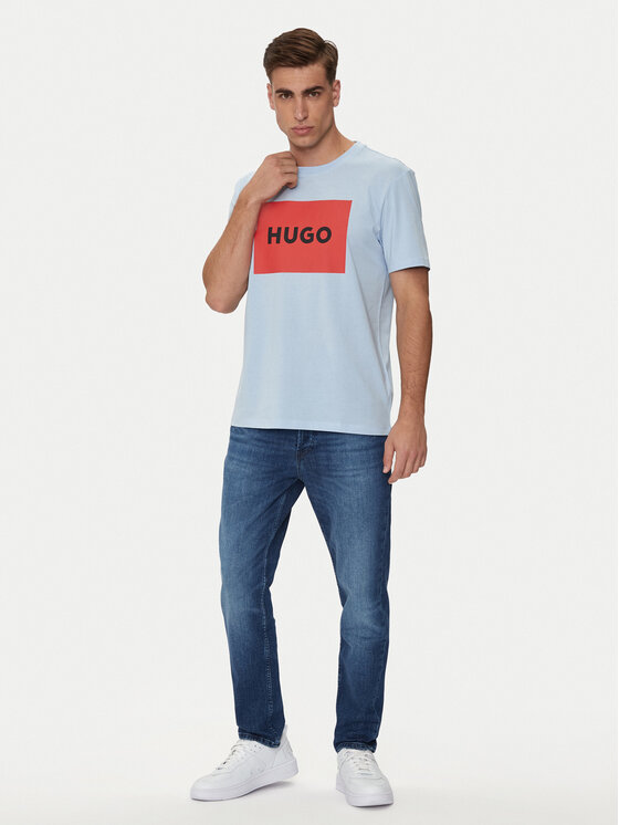 HUGO Hugo T-krekls Dulive222 50467952 Zils Regular Fit