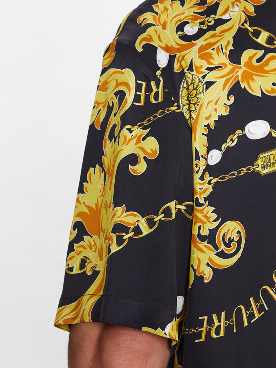 Versace Jeans Couture Versace Jeans Couture Πουκάμισο 75GAL2B0 Μαύρο Regular Fit
