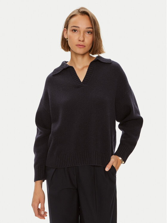 Weekend Max Mara Džemperis Agre 2425366152 Tumši zils Oversize