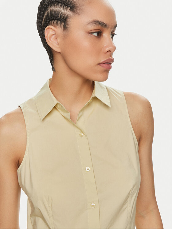 Calvin Klein Jeans Calvin Klein Jeans Marškinių tipo suknelė J20J223057 Žalia Regular Fit
