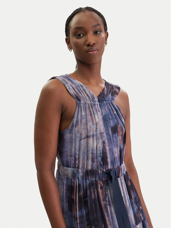 DKNY DKNY Kokteilinė suknelė P5KBGD66 Tamsiai mėlyna Regular Fit