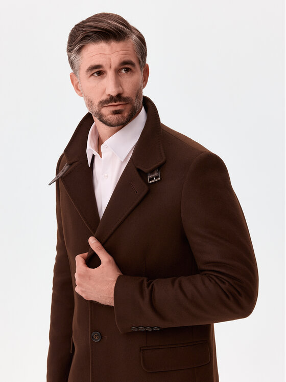 Evenemen Evenemen Płaszcz zimowy FLORESTI II TABACCO Brązowy Slim Fit