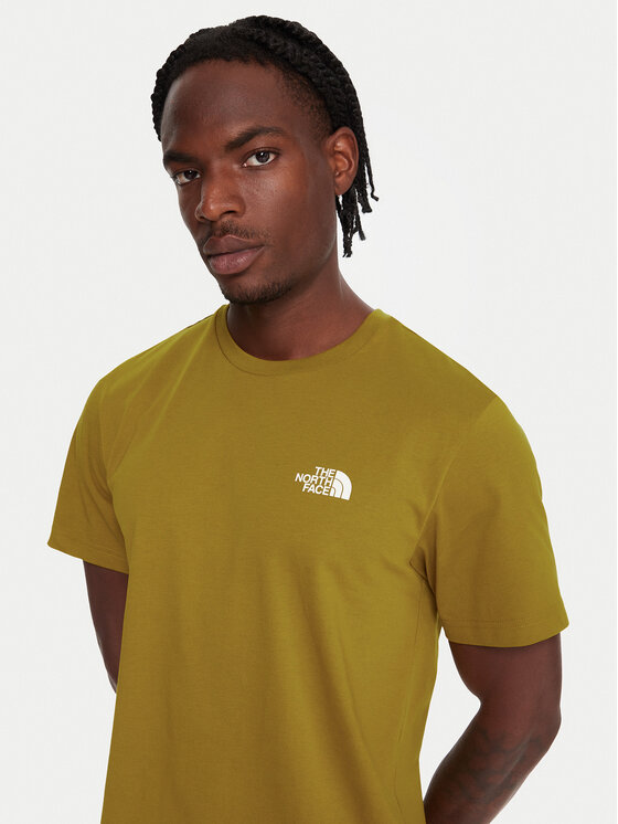 The North Face The North Face Majica Simple Dome NF0A87NG Rumena Regular Fit