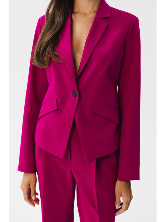 Stylove Stylove Marynarka S353 Fioletowy Modern Fit