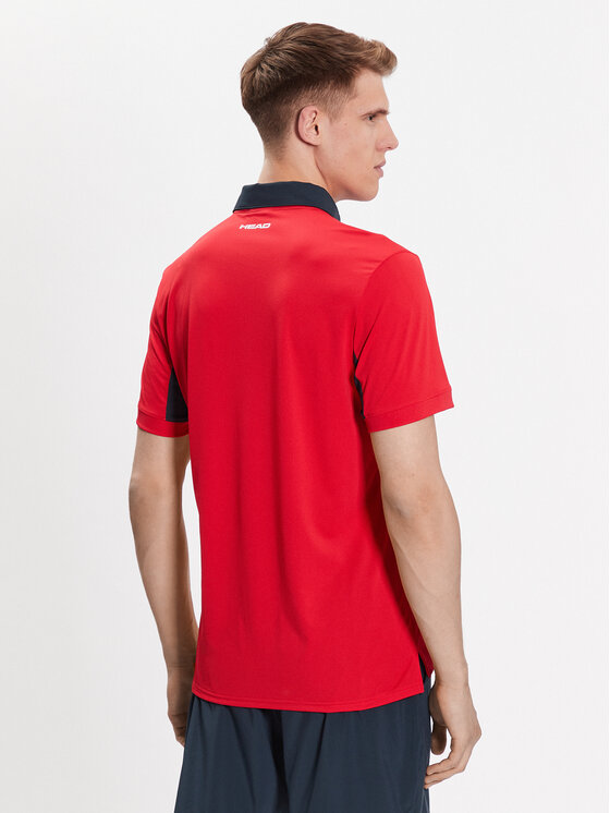 Head Head Поло Slice 811433 Червоний Regular Fit