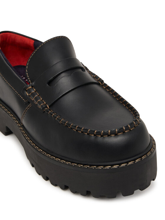 Tommy Jeans Tommy Jeans Loafers Archive '01 Loafer Leather EN0EN03005 Negru