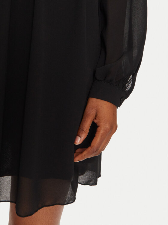 Rinascimento Rinascimento Koktel haljina 1000769764990 Crna Slim Fit