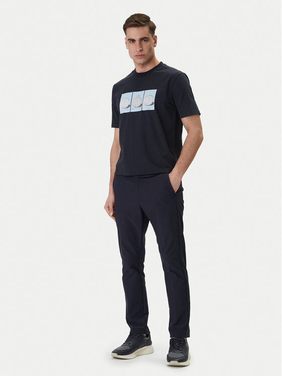 BOSS BOSS T-Shirt Terrace Photo 50559353 Dunkelblau Relaxed Fit