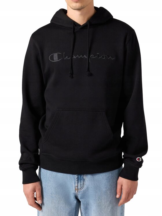 Champion Champion Bluza 220271-KK001 Czarny Standard Fit