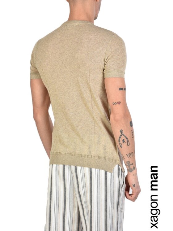 Xagon Xagon T-shirt P21081J11202 Beige Regular Fit