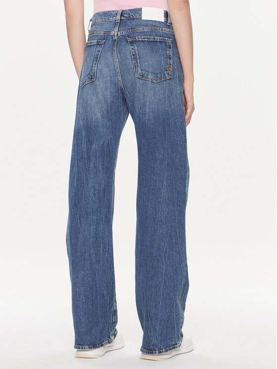 PINKO Pinko Teksad Wanda 101733 A1LP Tumesinine Wide Leg