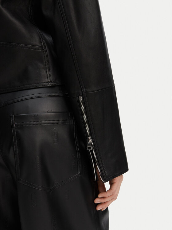 HUGO HUGO Biker dzseki Laridas 50533803 Fekete Regular Fit