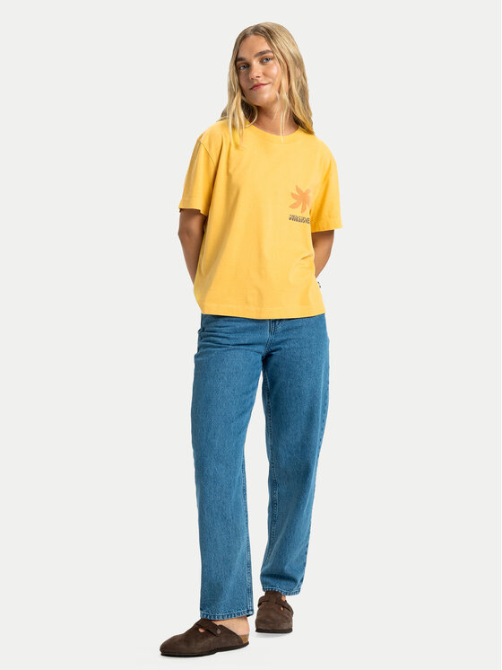 Quiksilver Quiksilver T-krekls Standard  EQWZT03197 Dzeltens Regular Fit