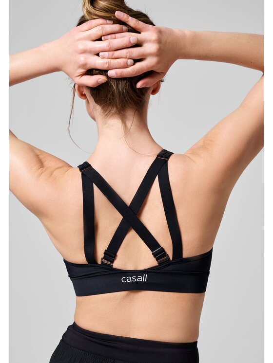 Casall Casall Biustonosz sportowy Multifunctional Straps Sports Bra Czarny