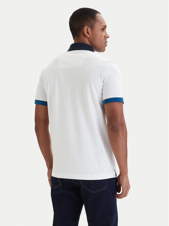 Aeronautica Militare Aeronautica Militare Polokošile 261PO1908UP00191 Bílá Slim Fit