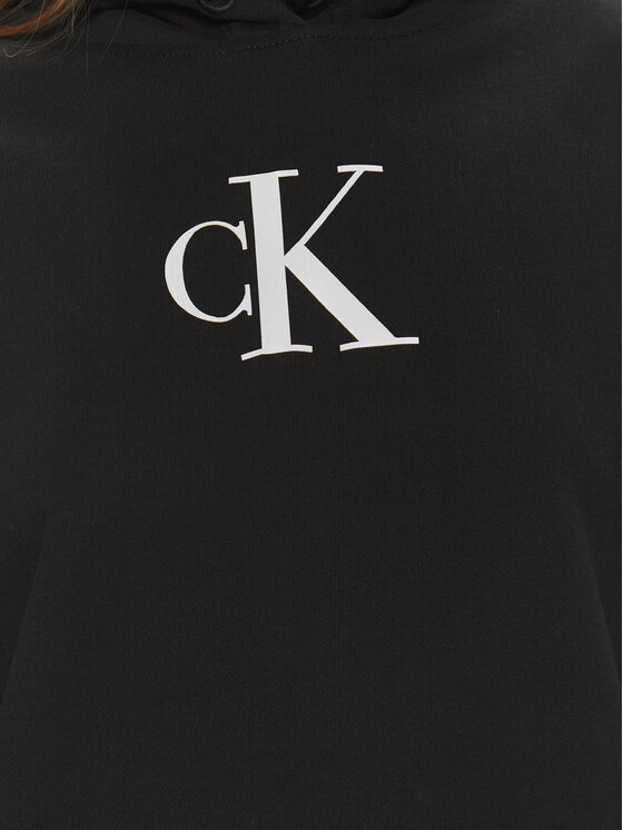 Calvin Klein Jeans Calvin Klein Jeans Bluza Satin J20J223432 Czarny Regular Fit
