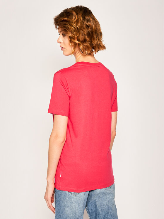 Calvin Klein Calvin Klein T-Shirt Small Logo Embroidered Tee K20K202021 Růžová Regular Fit