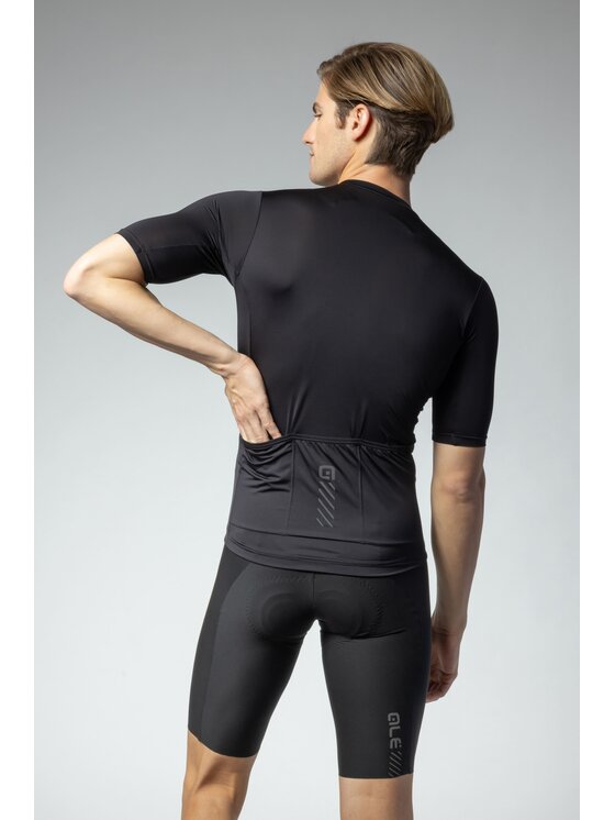Alé Cycling Alé Cycling Koszulka rowerowa Solid Color Block 2.0 Czarny Regular Fit
