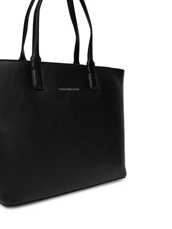 Tommy Hilfiger Tommy Hilfiger Τσάντα Th Logotape Tote AW0AW17449 Μαύρο