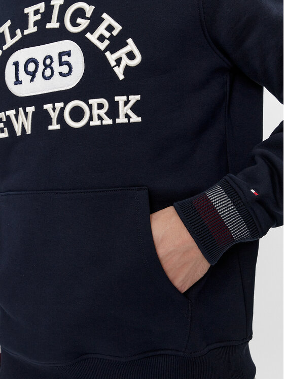 Tommy Hilfiger Tommy Hilfiger Bluza Collegiate MW0MW32682 Granatowy Regular Fit