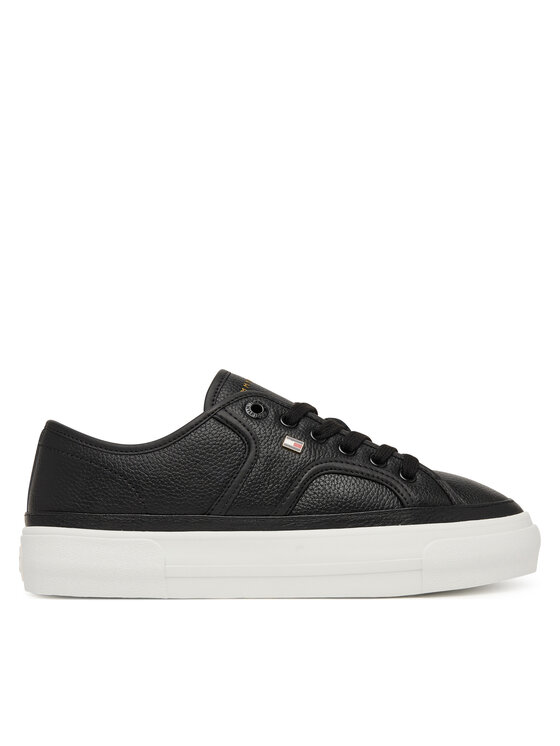 Tommy Hilfiger Sneakers Platform Vulc Piping Ltr FW0FW09393 Negru