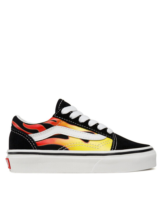 Teniși Vans Old Skool VN0A5AOAXEY1 (Flame) Black/True White