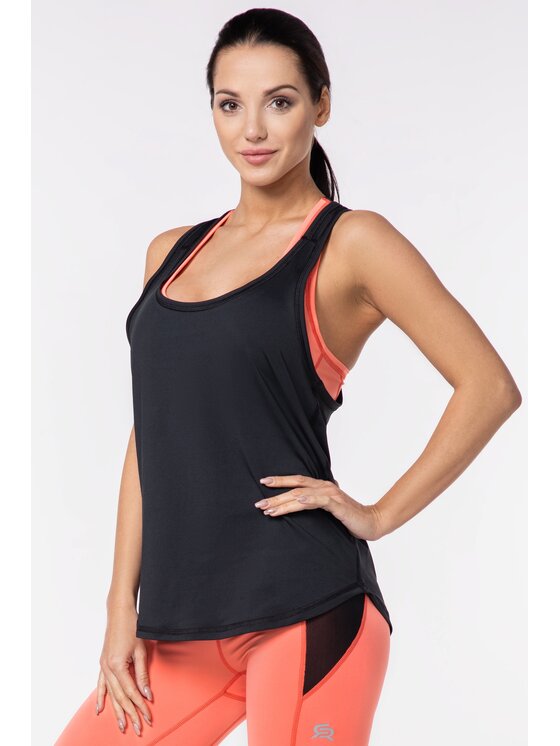 ROUGH RADICAL ROUGH RADICAL Koszulka techniczna LOOSE TANK TOP Czarny Slim Fit