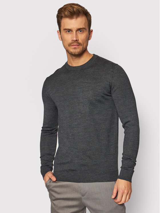 Selected Homme Džemperis Town 16079772 Pelēks Regular Fit