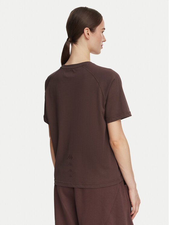 Kappa Kappa T-Shirt 34258QW Hnědá Regular Fit
