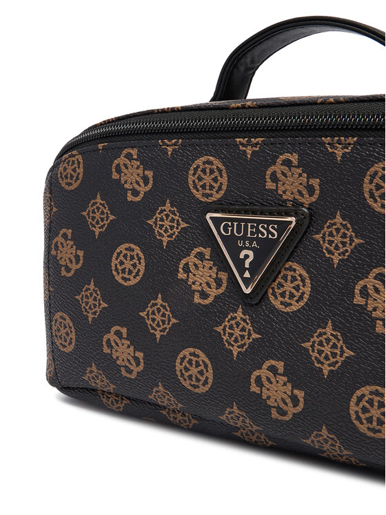 Guess Guess Kozmetični kovček Wilder Travel TWHP74 52067 Rjava