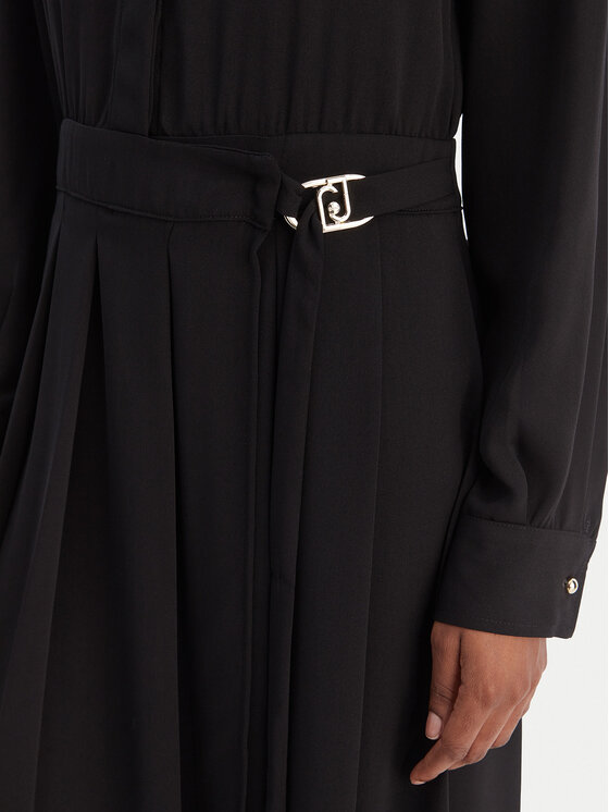 Liu Jo Liu Jo Vestito chemisier MF5145 T4241 Nero Regular Fit