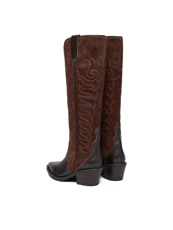 Badura Badura Stivali texani EO-BAYLOR-5033-25 Marrone