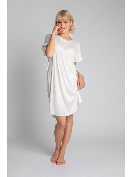 LaLupa LaLupa Koszula nocna LA030 Biały Comfortable Fit