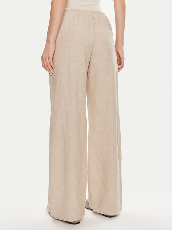 Gina Tricot Gina Tricot Spodnie materiałowe 19210 Beżowy Regular Fit