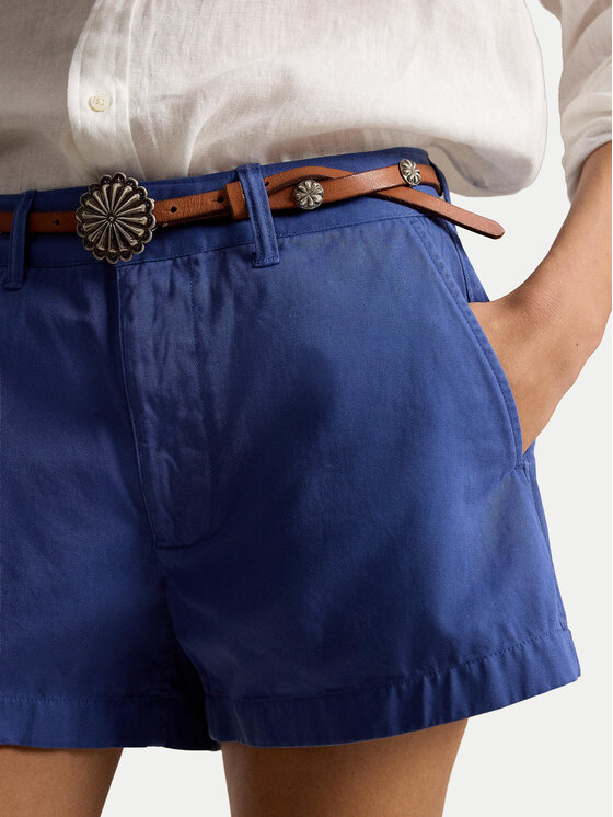 Polo Ralph Lauren Polo Ralph Lauren Šortky z materiálu 211963798501 Modrá Straight Fit