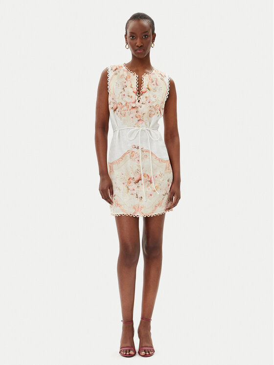 TWINSET TWINSET Sukienka letnia 251TT2441 Beżowy Regular Fit